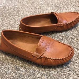 Brown loafers